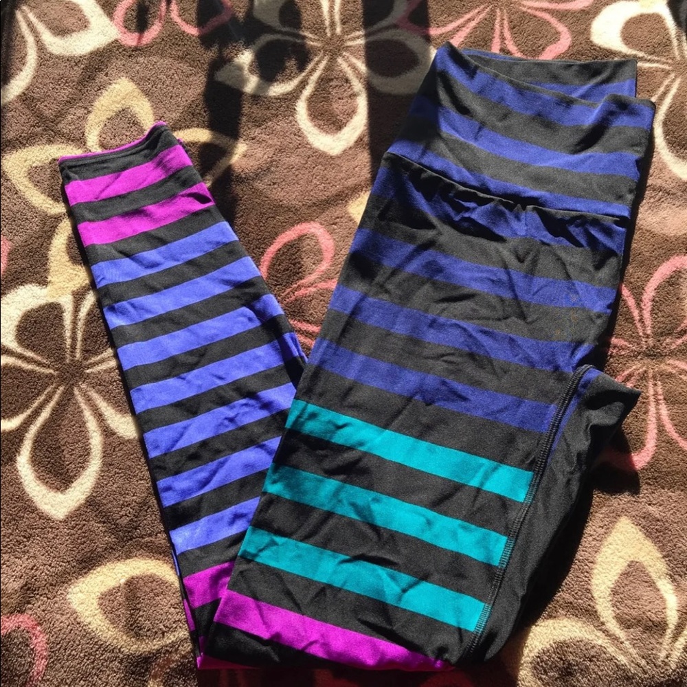 2XL K-Deer full length legging in Izzy Stripes.